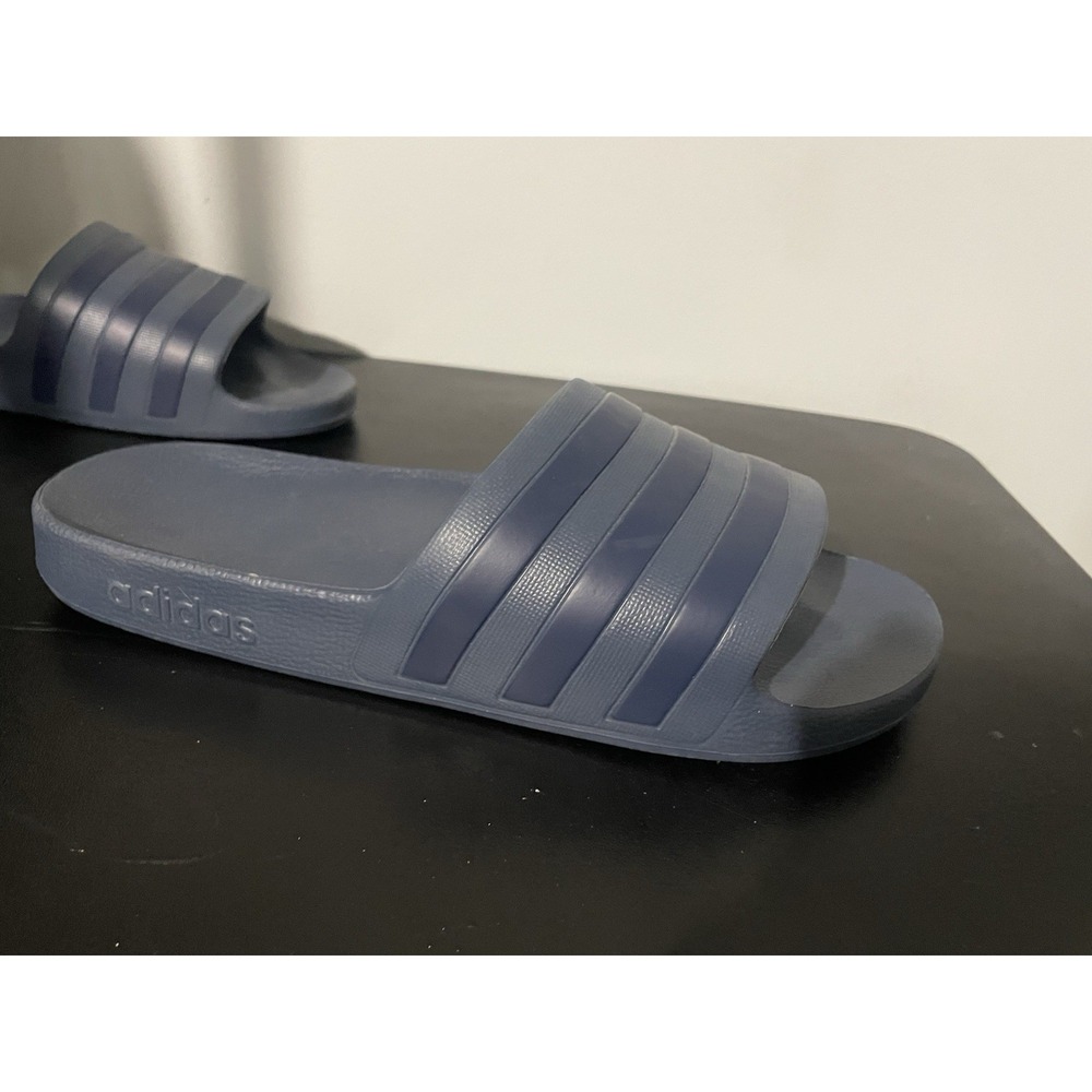 Adidas Adilette Aqua Slip On Sandals Slides Blue Size 11